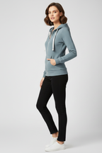 Mia | Women's Full-Zip Hoodie | Kangaroo Pocket · PNY