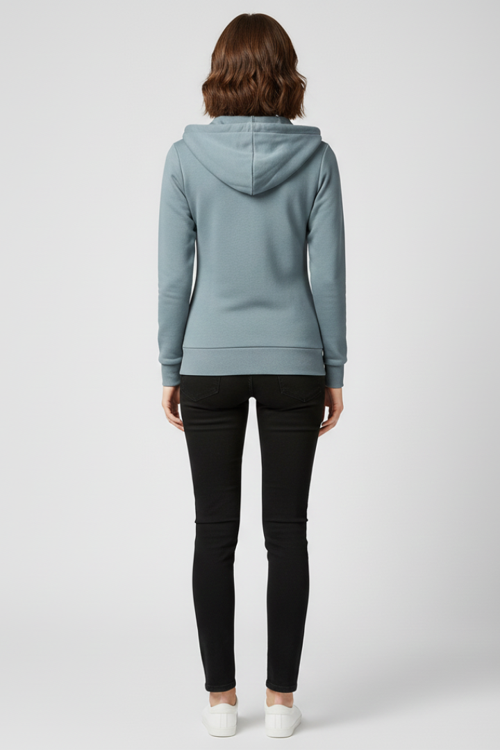 Mia | Women's Full-Zip Hoodie | Kangaroo Pocket · PNY