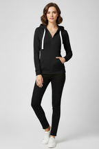 Mia | Women's Full-Zip Hoodie | Kangaroo Pocket · PNY