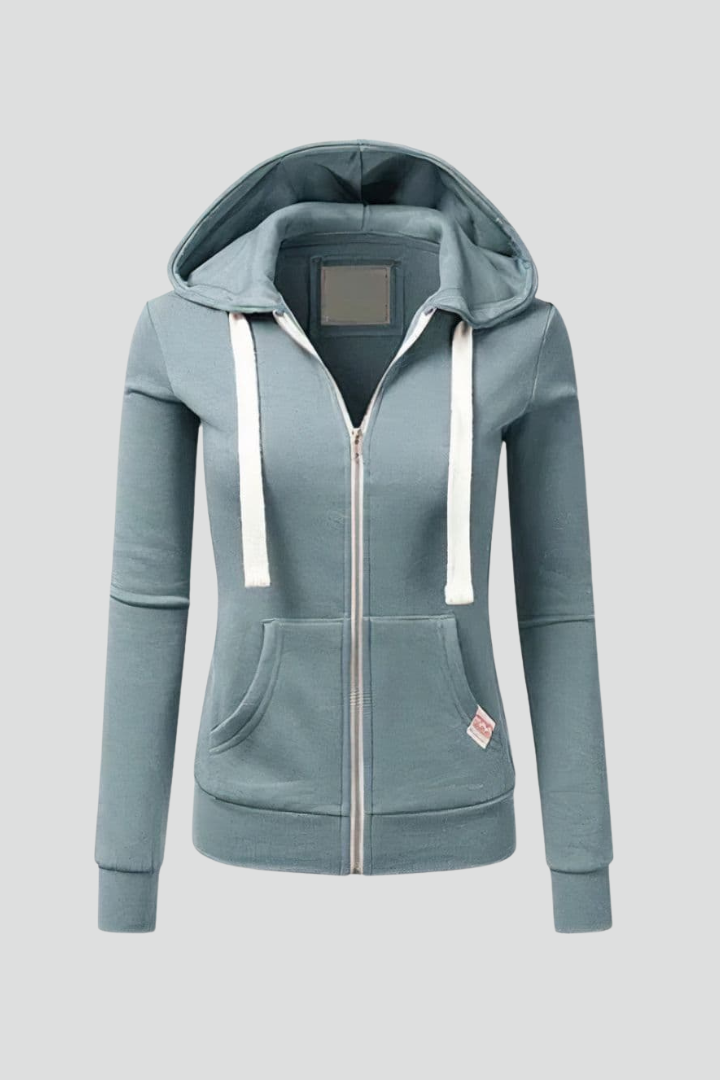 Mia | Women's Full-Zip Hoodie | Kangaroo Pocket · PNY