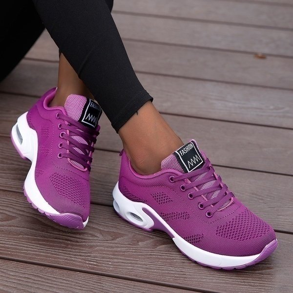 Mia | Women's Lace-Up Sneakers | Mesh Knit · PNY