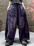 Mia | Women’s Wide Leg Pants | Drawstring Waist Panel Detail