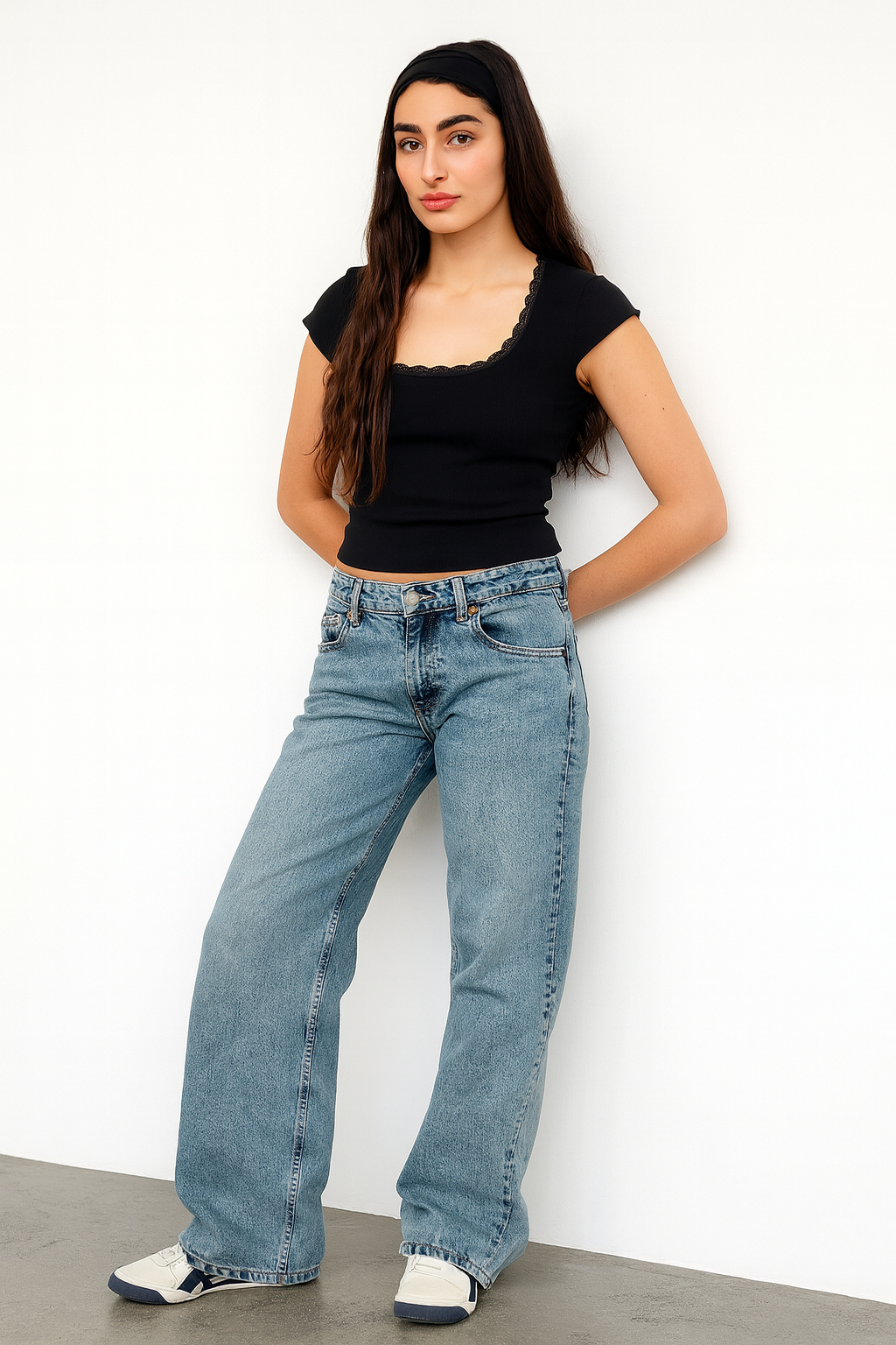 Mila | Women's Wide-Leg Jeans | Mid Waist · PNY