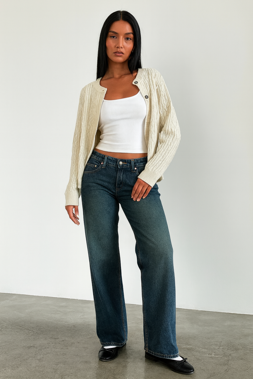 Mila | Women's Wide-Leg Jeans | Mid Waist · PNY