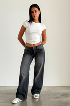 Mila | Women's Wide-Leg Jeans | Mid Waist · PNY