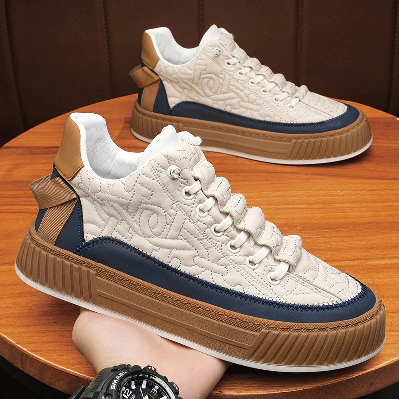Miles | Men's Lace-Up Sneakers | Contrast Sole · PNY