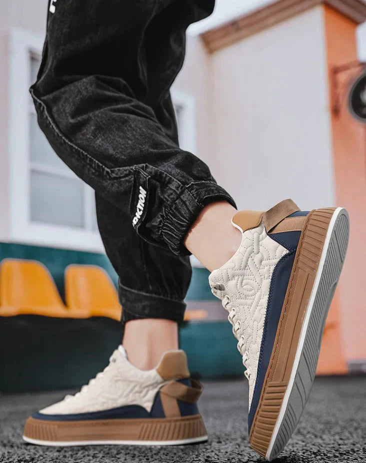 Miles | Men's Lace-Up Sneakers | Contrast Sole · PNY