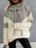 Nadia | Women's Cowl-Neck Hoodie | Drawstring Pocket · PNY