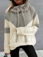 Nadia | Women's Cowl-Neck Hoodie | Drawstring Pocket · PNY