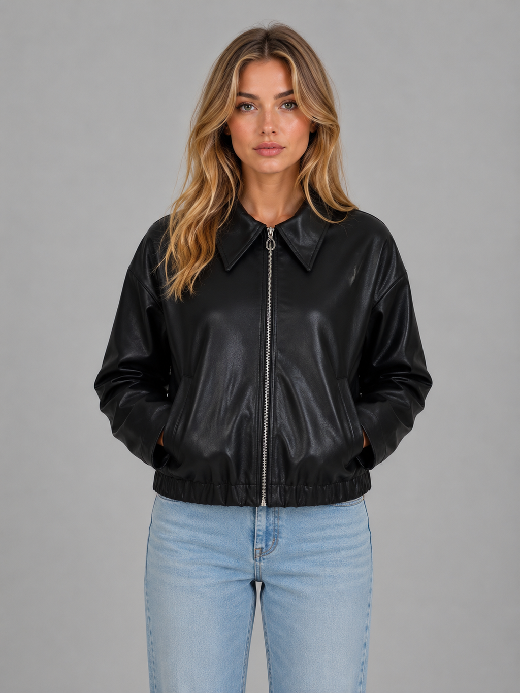 Nadia | Women's Full-Zip Jacket | Collared · PNY