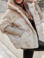 Nadia | Women's Hooded Puffer Jacket | Faux-Trim · PNY