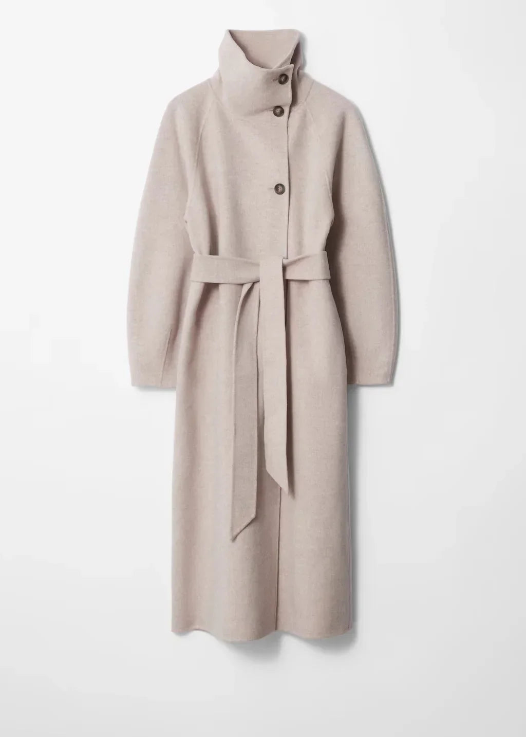 Nadia | Women's Longline Coat | Belted Waist · PNY