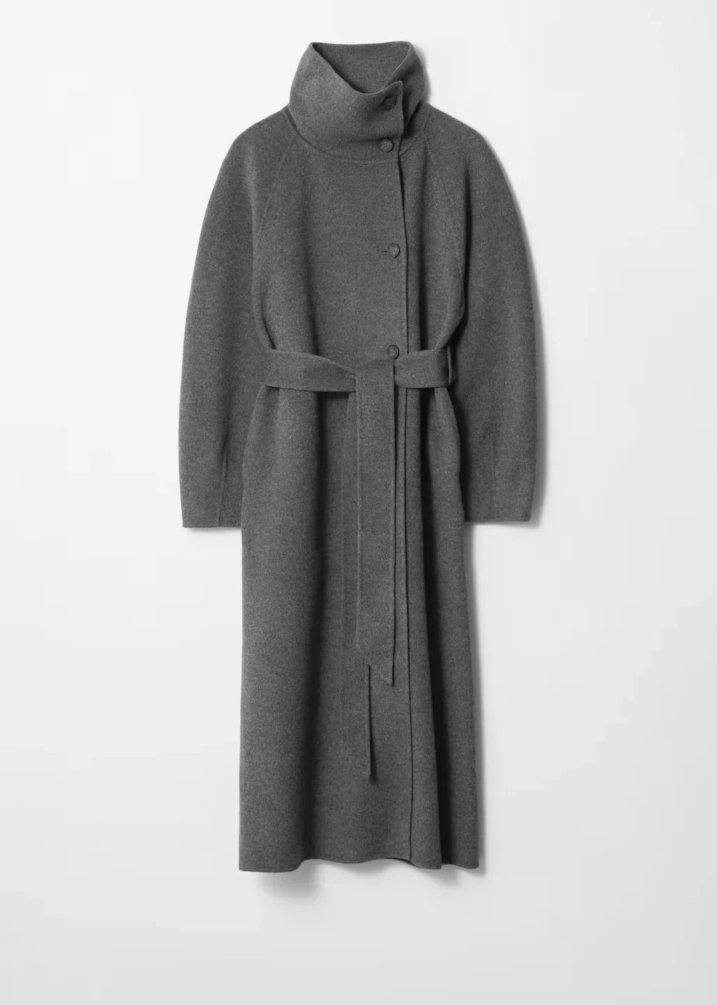 Nadia | Women's Longline Coat | Belted Waist · PNY
