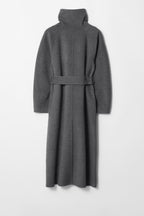 Nadia | Women's Longline Coat | Belted Waist · PNY