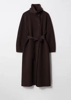 Nadia | Women's Longline Coat | Belted Waist · PNY