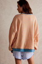 Nadia | Women's Oversized Sweatshirt | Striped · PNY
