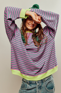 Nadia | Women's Oversized Sweatshirt | Striped