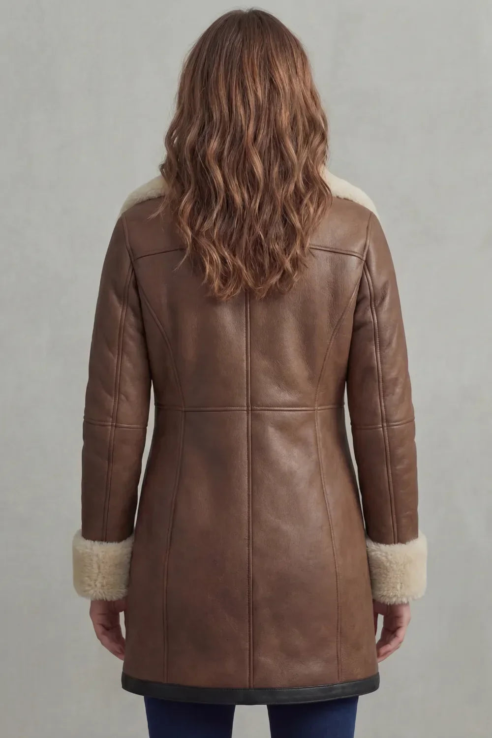 Nadia | Women's Shearling Coat | Leather · PNY