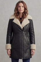 Nadia | Women's Shearling Coat | Leather · PNY