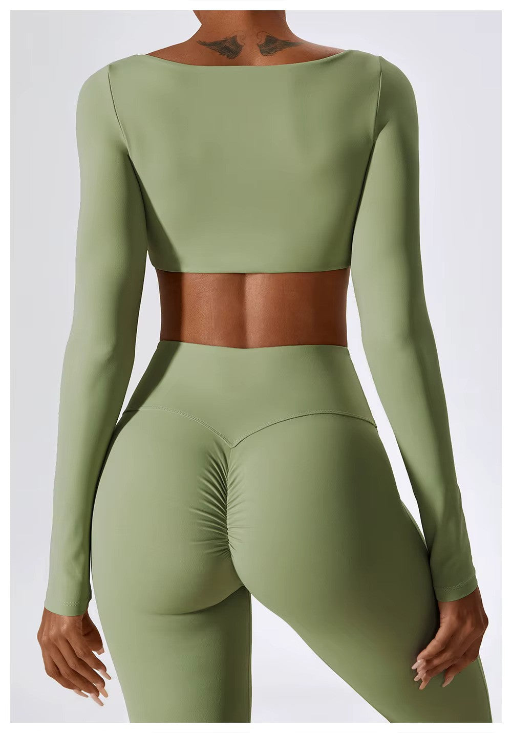 Nadia | Women's Square-Neck Crop Top | Long-Sleeve · PNY