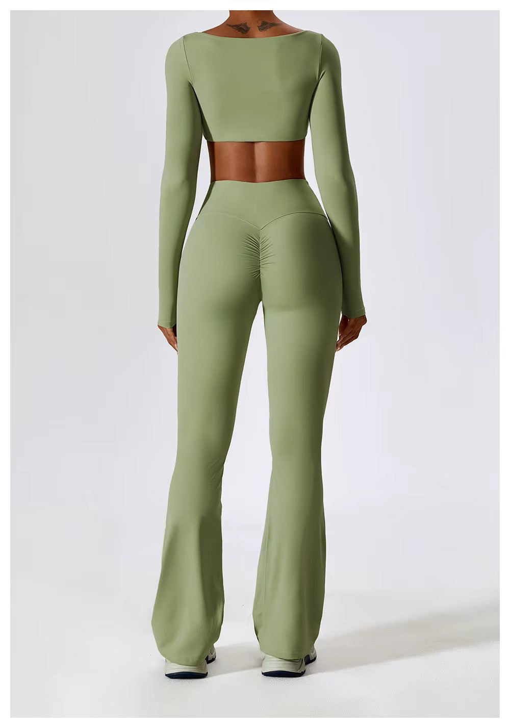 Nadia | Women's Square-Neck Crop Top | Long-Sleeve · PNY