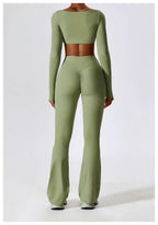 Nadia | Women's Square-Neck Crop Top | Long-Sleeve · PNY