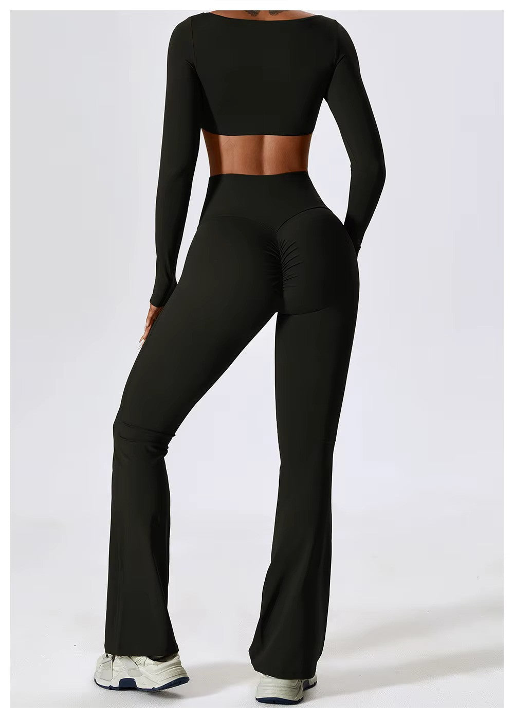 Nadia | Women's Square-Neck Crop Top | Long-Sleeve · PNY
