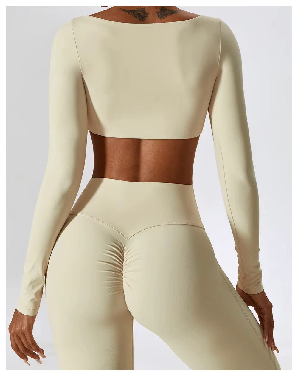 Nadia | Women's Square-Neck Crop Top | Long-Sleeve · PNY