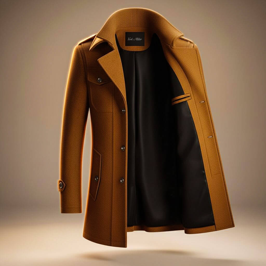 Nathan | Men's Classic Coat | Zip Front · PNY