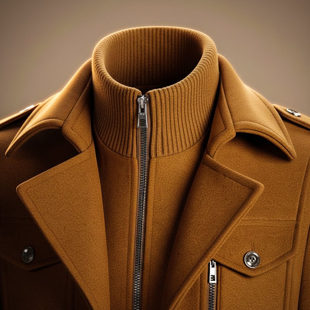 Nathan | Men's Classic Coat | Zip Front · PNY
