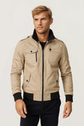 Nathan | Men's Full-Zip Bomber Jacket | Chest Pockets