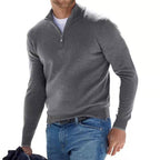 Nathan | Men's Half-Zip Sweater | Ribbed Trim · PNY