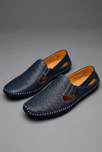 Nathan | Men's Perforated Dress Shoes | Slip-On Loafers · PNY