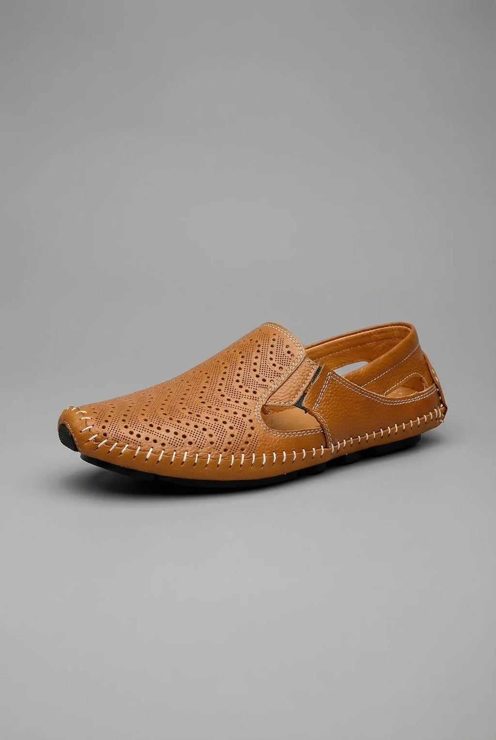Nathan | Men's Perforated Dress Shoes | Slip-On Loafers · PNY