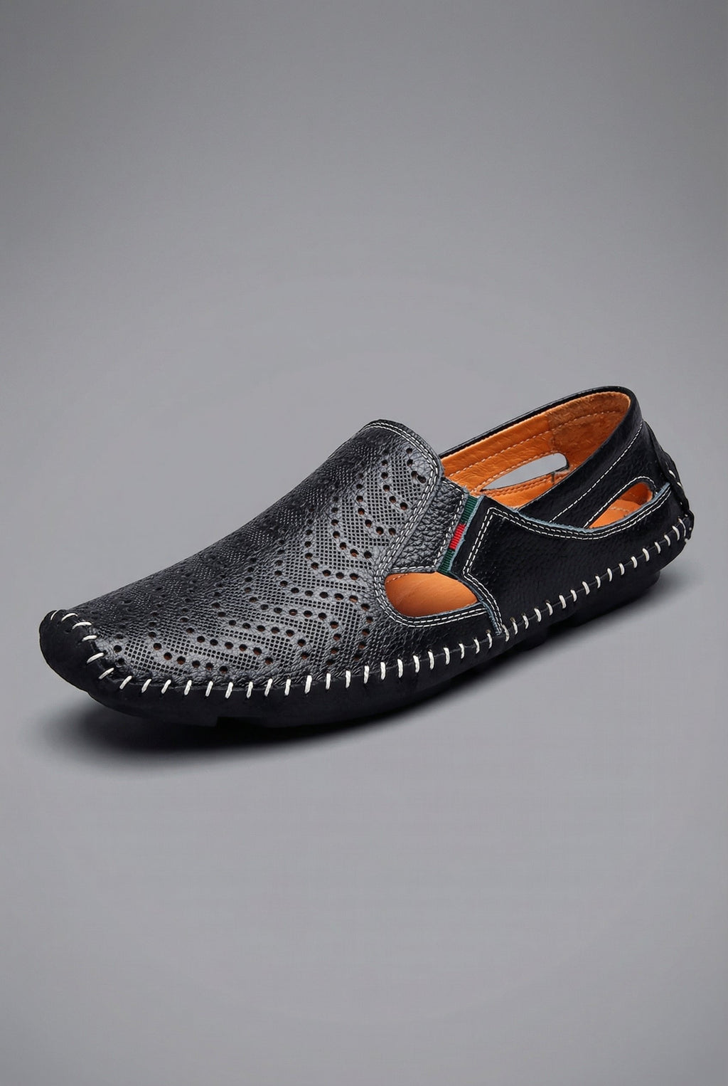 Nathan | Men's Perforated Dress Shoes | Slip-On Loafers · PNY