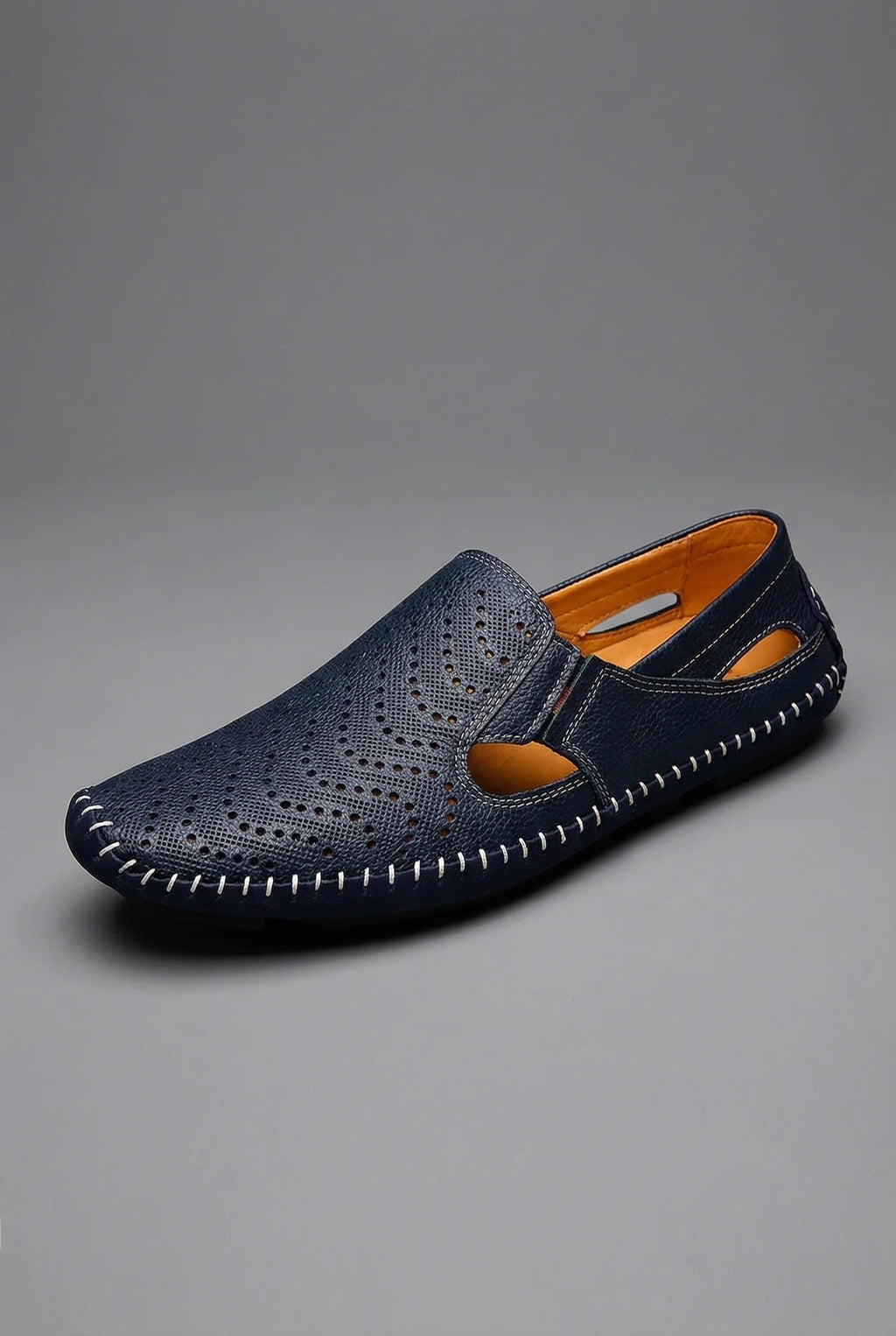 Nathan | Men's Perforated Dress Shoes | Slip-On Loafers · PNY