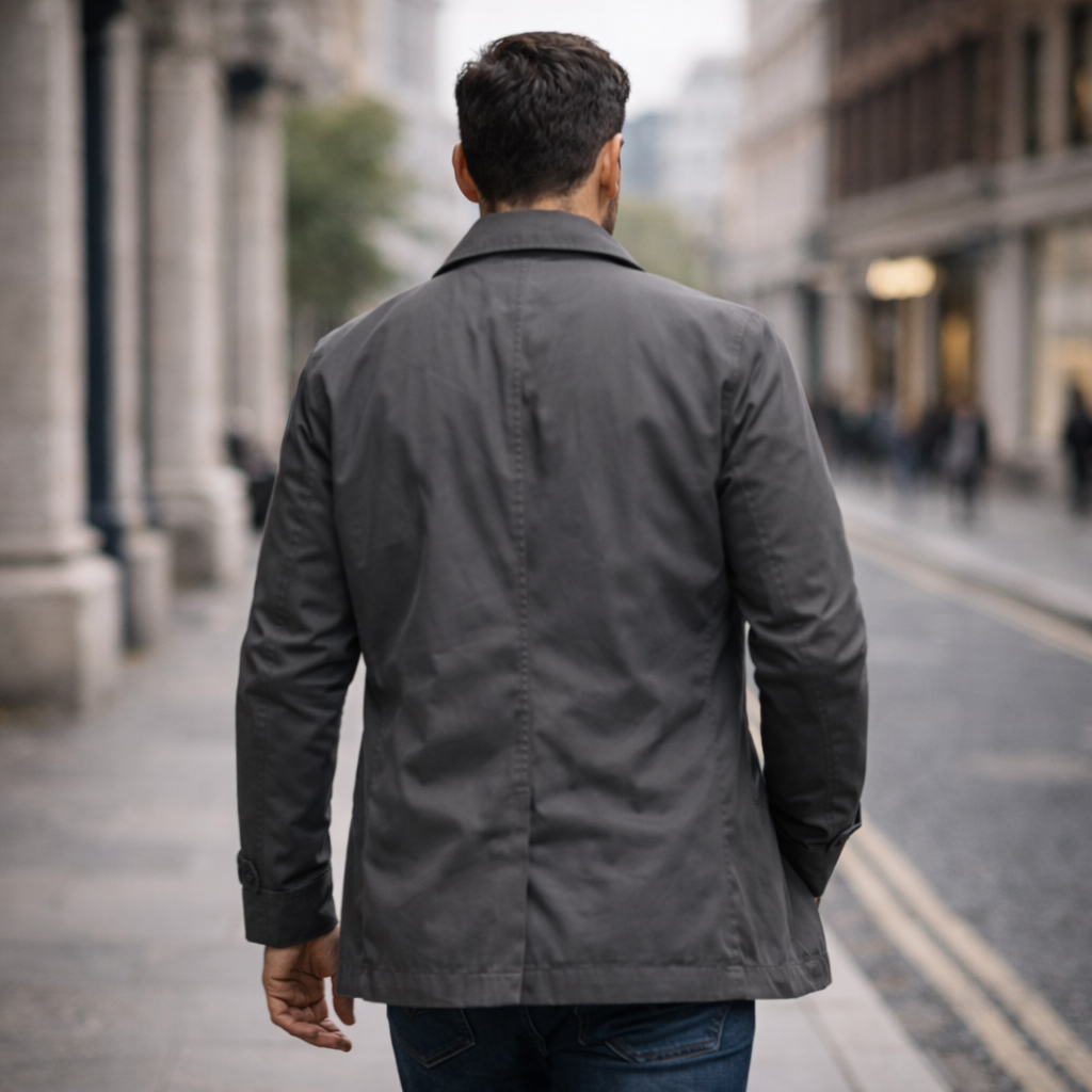 Nathan | Men's Single-Breasted Coat | Button Front · PNY