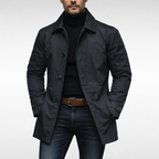 Nathan | Men's Single-Breasted Coat | Button Front · PNY