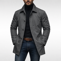 Nathan | Men's Single-Breasted Coat | Button Front · PNY