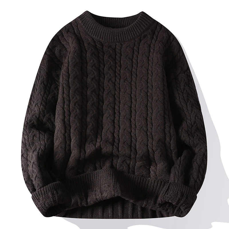 Nolan | Men's Crewneck Sweater | Cable Knit · PNY