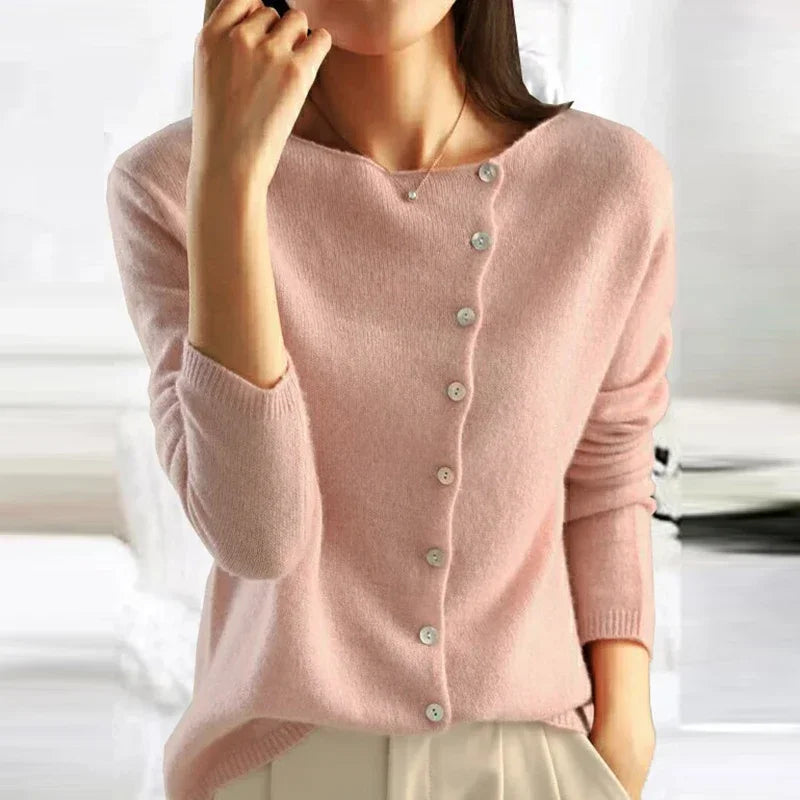 Nora | Women's Asymmetric Cardigan | Button-Front · PNY
