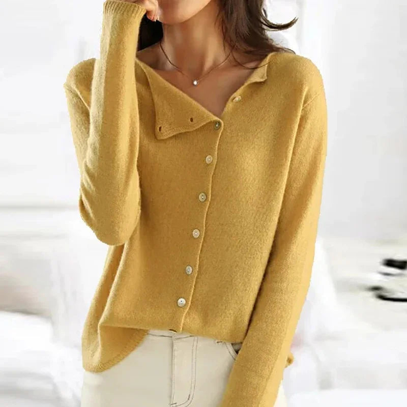 Nora | Women's Asymmetric Cardigan | Button-Front · PNY