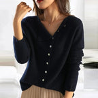 Nora | Women's Asymmetric Cardigan | Button-Front · PNY