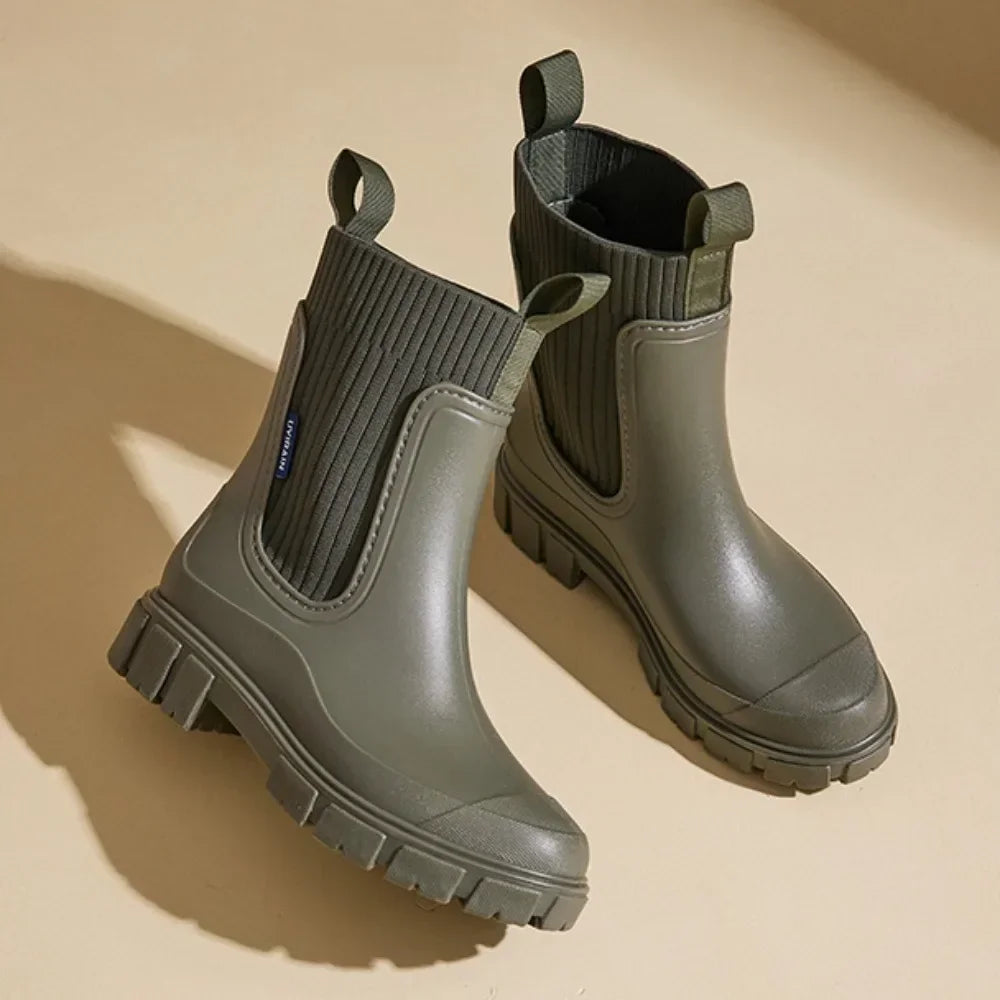 Nora | Women's Chelsea Rain Boots | Pull-Tab · PNY