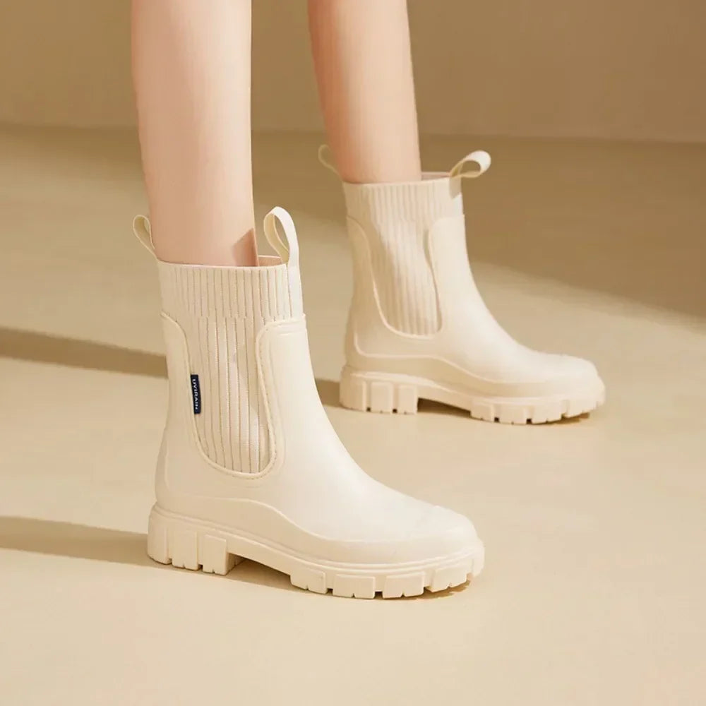 Nora | Women's Chelsea Rain Boots | Pull-Tab · PNY