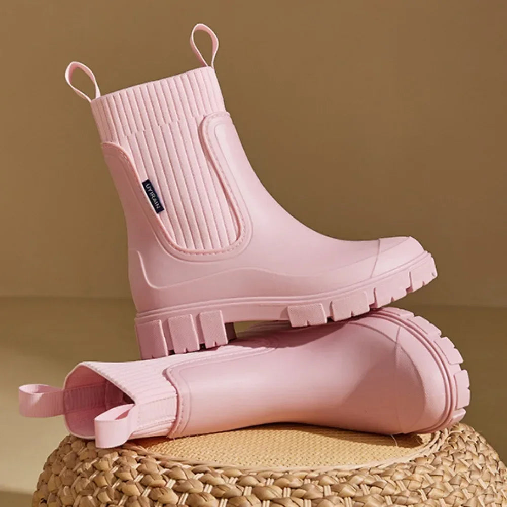 Nora | Women's Chelsea Rain Boots | Pull-Tab · PNY