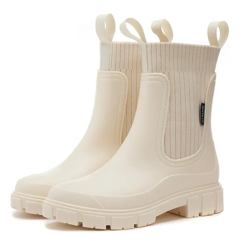Nora | Women's Chelsea Rain Boots | Pull-Tab · PNY