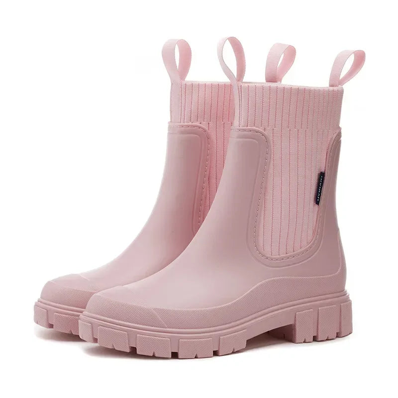 Nora | Women's Chelsea Rain Boots | Pull-Tab · PNY