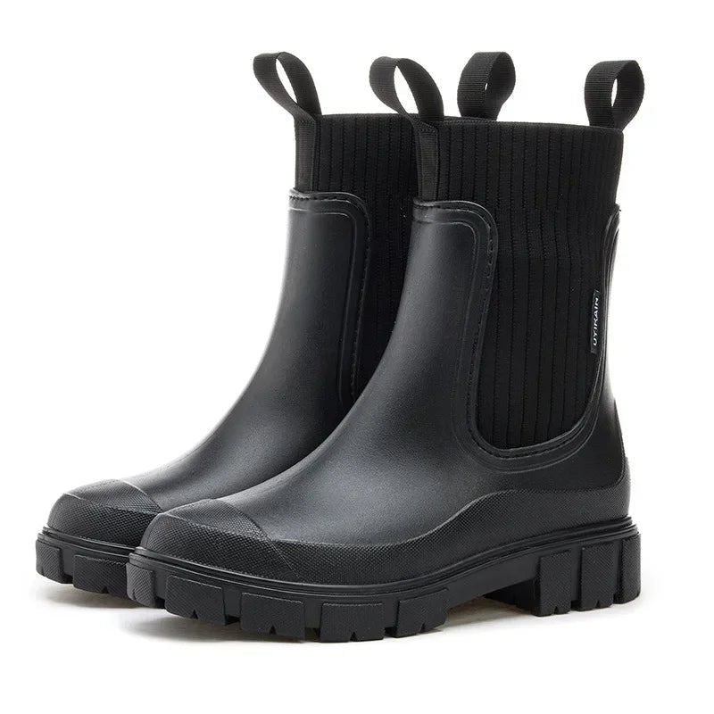 Nora | Women's Chelsea Rain Boots | Pull-Tab · PNY