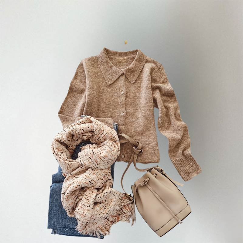 Nora | Women's Collared Cardigan | Button-Front · PNY